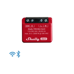 Shelly 1PM Mini Gen3 - 1-fazowy przełącznik Wifi 8A z pomiarem mocy